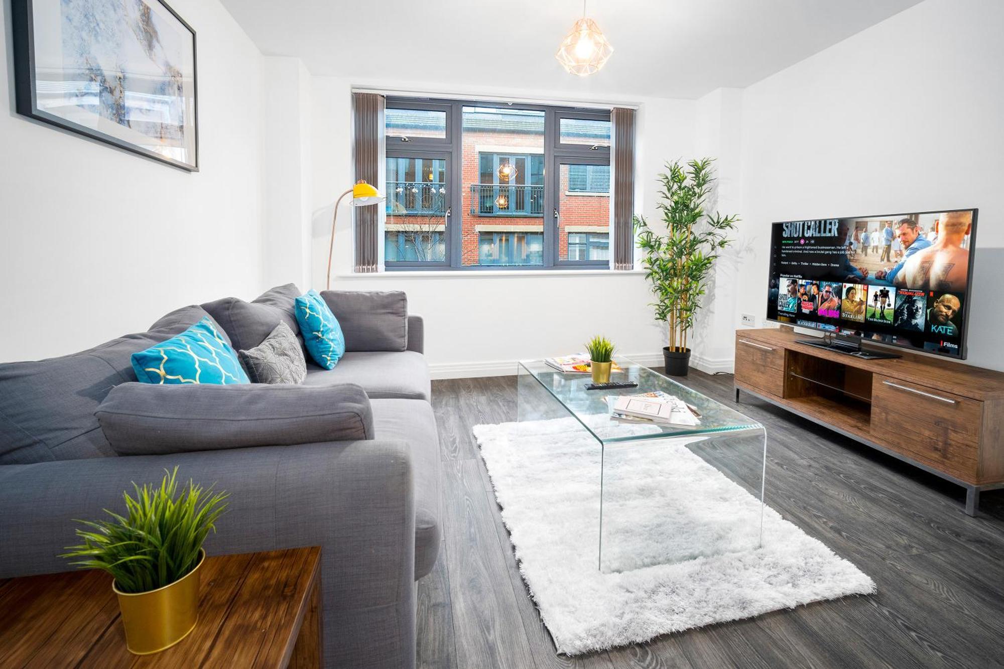 New Luxe Apartment - Secure Parking - Birmingham City Centre - Netflix - Wifi - Top Rated - 54M Eksteriør billede