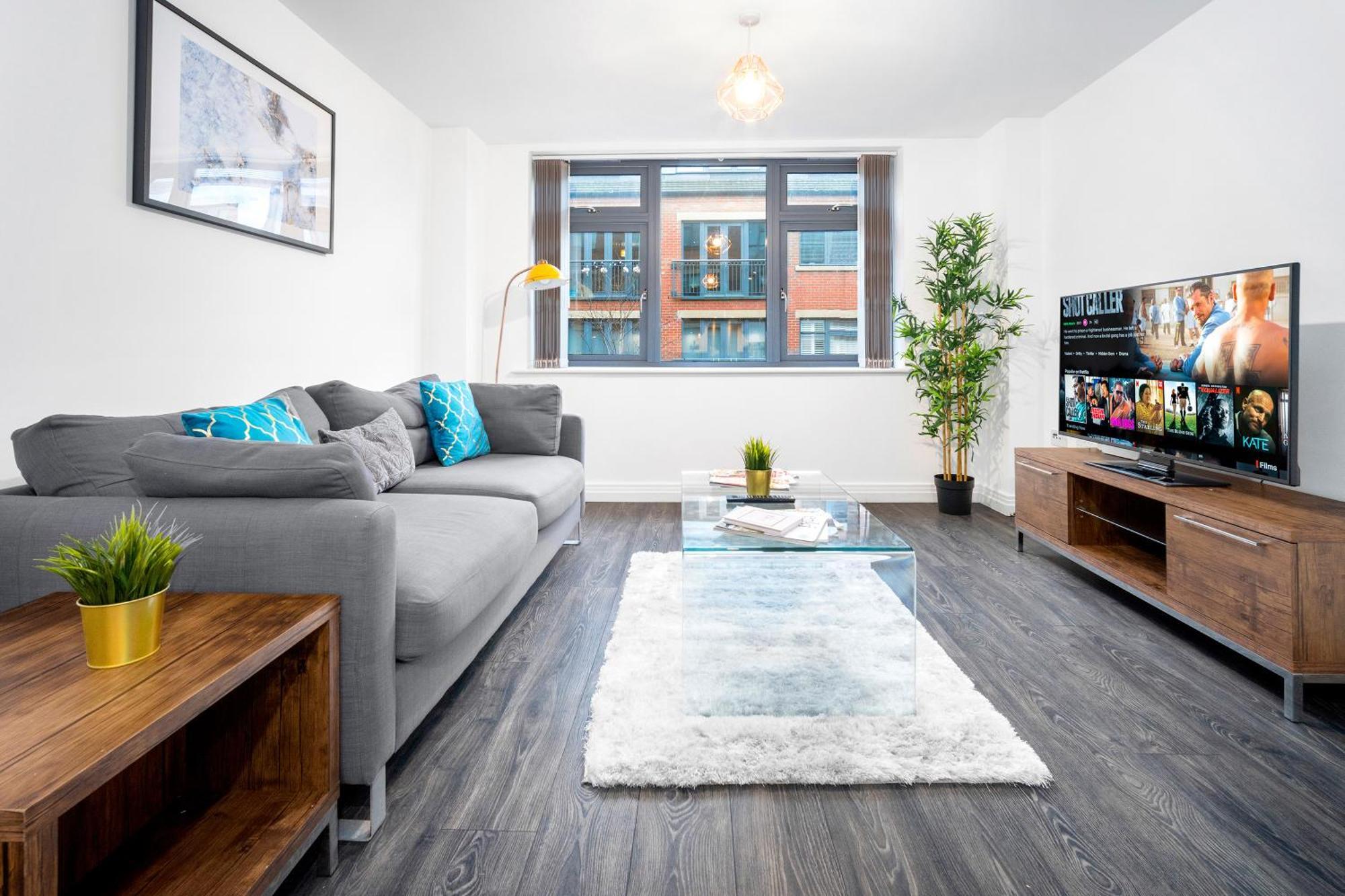New Luxe Apartment - Secure Parking - Birmingham City Centre - Netflix - Wifi - Top Rated - 54M Eksteriør billede